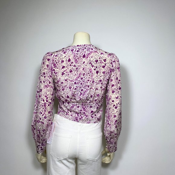 REALISATION Ivory/Purple 'The Kaia' in Mystical Print Top - Picture 5 of 11